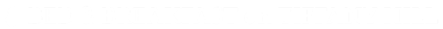 Logo of "Bed & Breakfast on Tiffany Hill" featuring a pineapple icon.